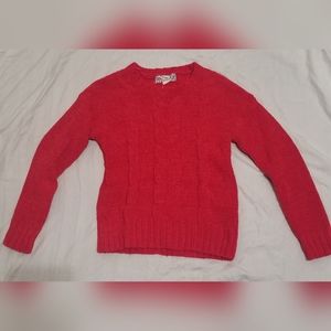 Red Sweater For Girls Size 10/12 M